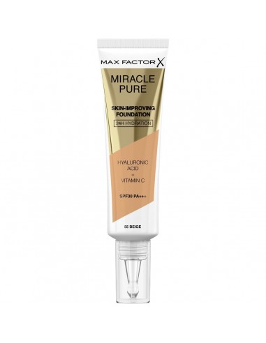 Base de maquillage liquide Max Factor Miracle Pure 55-beige SPF 30 (30 ml)