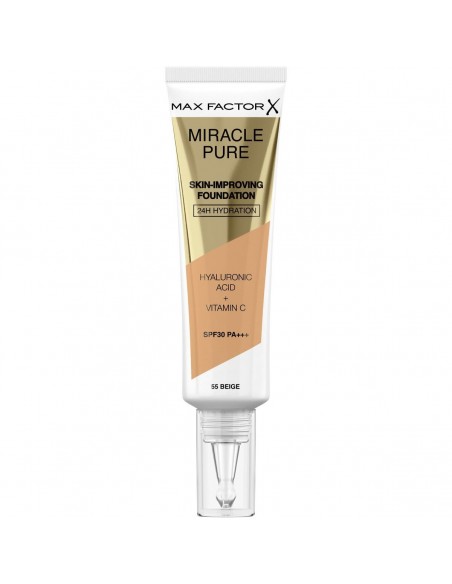 Base de maquillage liquide Max Factor Miracle Pure 55-beige SPF 30 (30 ml)