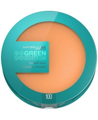 Kompaktpuder Maybelline Green Edition Nº 100 Glättung