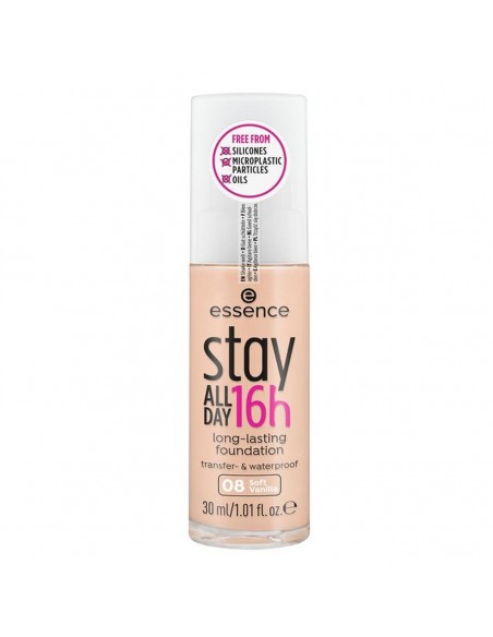 Fluid Makeup Basis Essence Stay All Day 16H Nº 08 (30 ml)