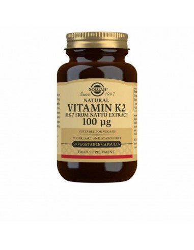 Vitamin K2 with natural MK-7 (Natto Extract) Solgar 50 caps