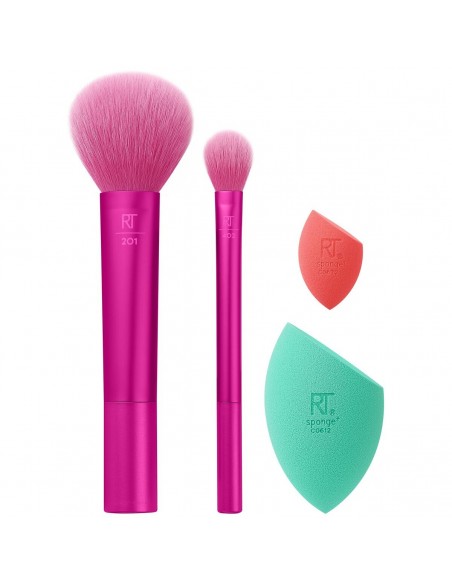 Set of Make-up Brushes Real Techniques Feeling Festive Face 4 Pieces