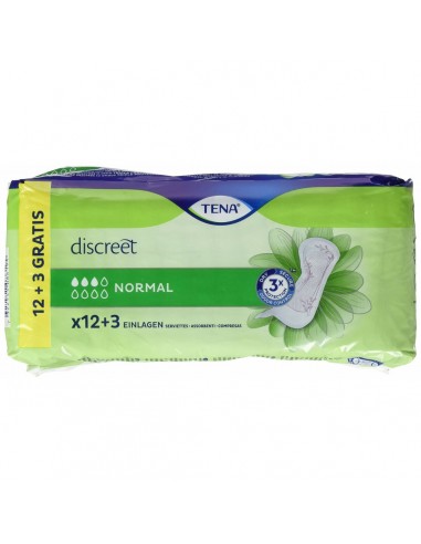 Compresses pour Incontinence Tena 15 Unités (Parapharmacie)