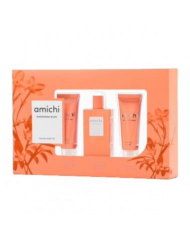 Parfumset voor Dames Amichi Mandarine Musk 3 Onderdelen