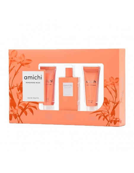 Parfumset voor Dames Amichi Mandarine Musk 3 Onderdelen