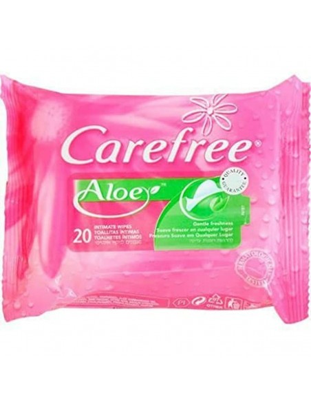 Salviettine Umidificate Carefree Aloe Vera (20 Unità)