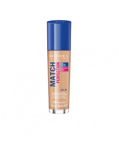 Base de maquillage liquide Rimmel London Match Perfection Nº 203