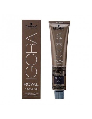 Antiaging Dauerfärbung Igora Royal Absolutes Schwarzkopf Nº 6-60