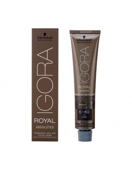 Antiaging Dauerfärbung Igora Royal Absolutes Schwarzkopf Nº 6-60