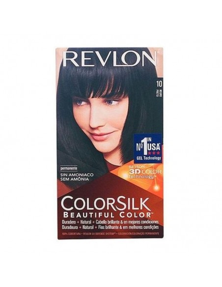 Haarkleur Zonder Ammoniak Colorsilk Revlon Zwart