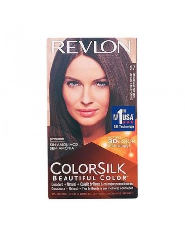 Tinte sin Amoniaco Colorsilk Revlon Castaño cálido profundo