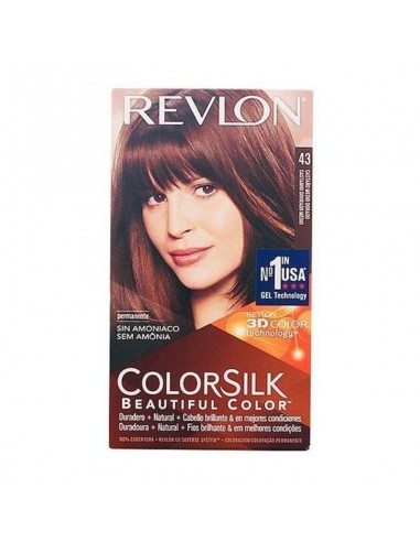 Amoniakfreie Färbung Colorsilk Revlon Goldkastanie