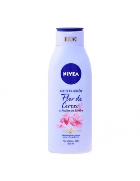 Olio a Lozione Fiori di Ciliegio e Olio di Jojoba Nivea (400 ml)