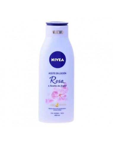 Aceite en Locion Rosa y Argán Nivea (400 ml)