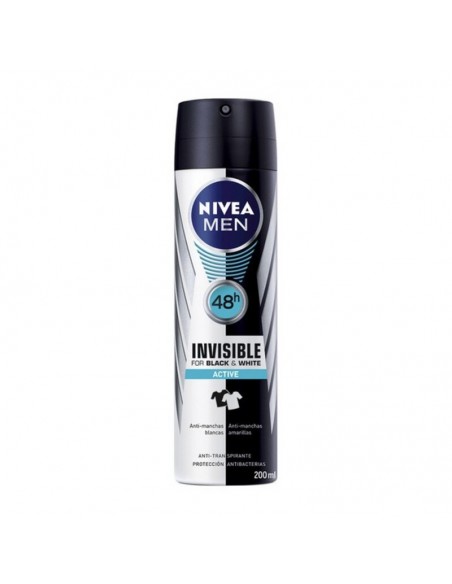 Deodorant Spray Men Black & White Active Nivea (200 ml)