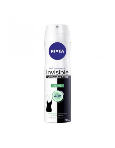 Deodorant Spray Black & White Invisible Active Nivea (200 ml)