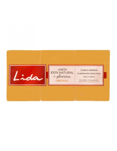 Natural Glycerine Soap Bar Lida (3 pcs)