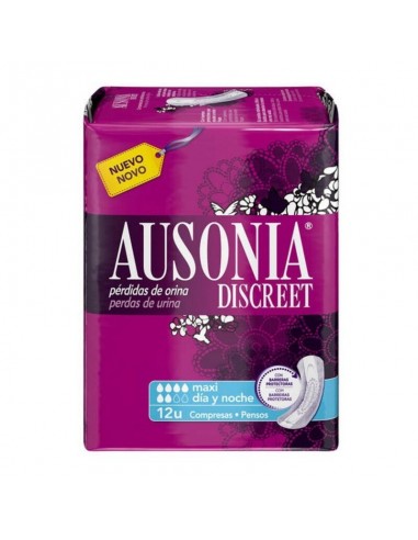 Compresses pour Incontinence Ausonia Discreet Maxi 12 Unités