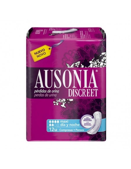 Incontinence Sanitary Pad Ausonia Discreet Maxi 12 Units