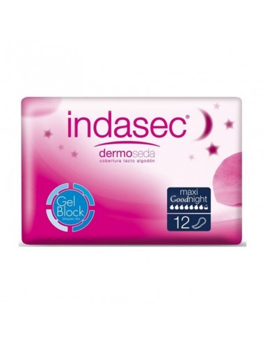 Compresses pour Incontinence Dermoseda Good Night Maxi Indasec (12 uds)