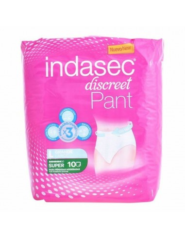 Couches pour Incontinence Pant Super Talla Grande Indasec (10 uds)