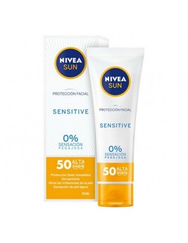 Facial Sun Cream Sensitive Nivea (50 ml) (Unisex) (50 ml)