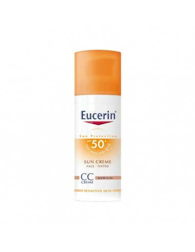 Crème Solaire Avec Couleur Eucerin Photoaging Control Tinted Moyen SPF 50+ (50 ml)