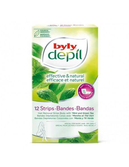 Bandes Épilatoire Faciales Depil Byly (12 uds)