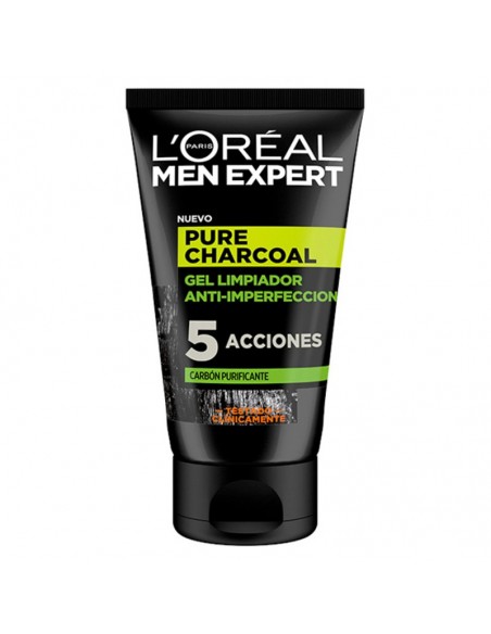 Gel nettoyant visage Pure Charcoal L'Oreal Make Up (100 ml)