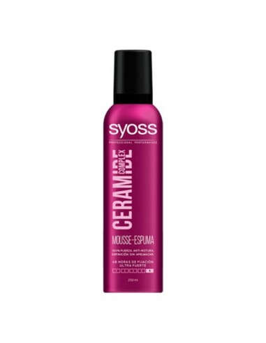 Mousse Fixative Très Forte Ceramide Complex Syoss (250 ml)