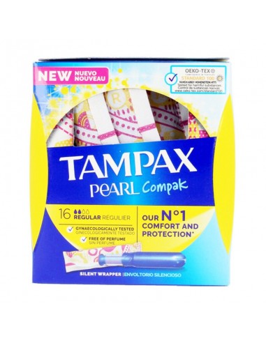 Assorbenti Interni Regolari PEARL Tampax (16 uds) (16 uds) (18 uds)