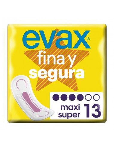 Compresses Maxi sans Ailes FINA & SEGURA Evax (13 uds)