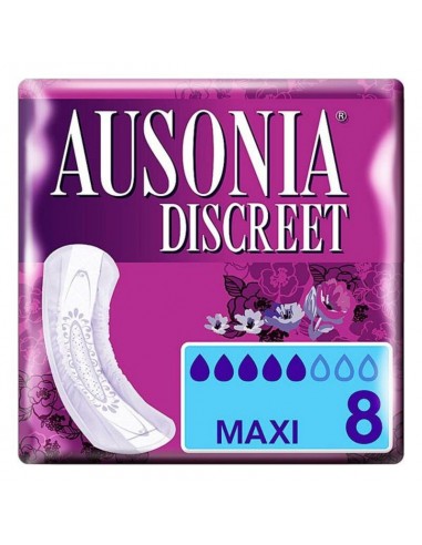 Compresses pour Incontinence DISCREET mAXI Ausonia (8 uds)