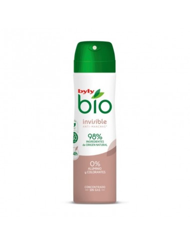 Deodorante Spray BIO NATURAL 0% INVISIBLE Byly (75 ml)