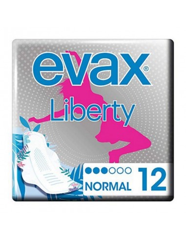 Assorbenti Normali con Ali Liberty Evax (12 uds)