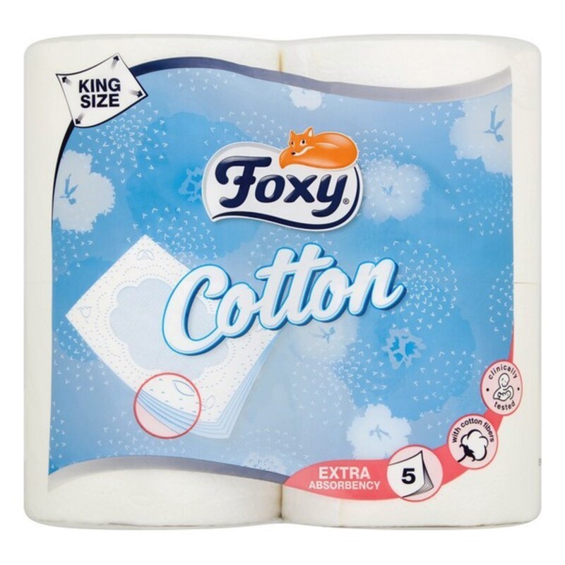 Papel Higiénico Cotton Foxy (4 uds)