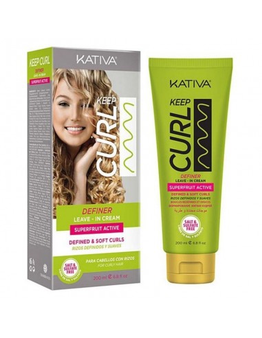 Crème pour Définir les Boucles Kativa Keep Curl (200 ml)