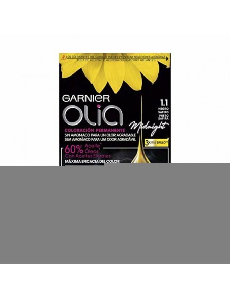 Dauerfärbung Olia 1,10 Black Sapphire Garnier Ohne Ammoniak (4 Stücke)