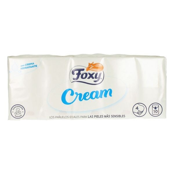 Fazzoletti di Carta Cream Foxy (10 x 9 uds)