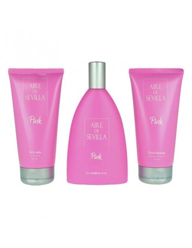 Women's Perfume Set Pink Aire Sevilla EDT (3 pcs) (3 pcs)