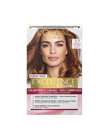 Permanent Dye L'Oréal Paris 7.7 Caramel