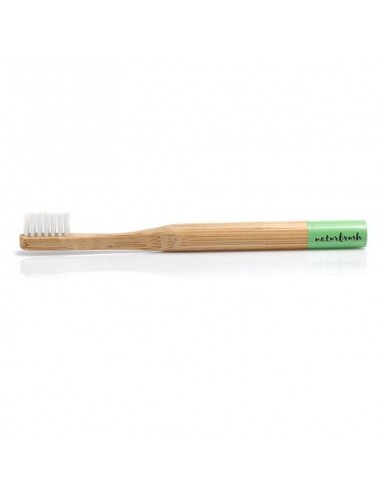 Brosse à Dents pour Enfants Naturbrush Biodégradable Bambou Vert