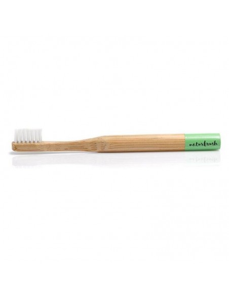 Toothbrush for Kids Naturbrush Biodegradable Bamboo Green