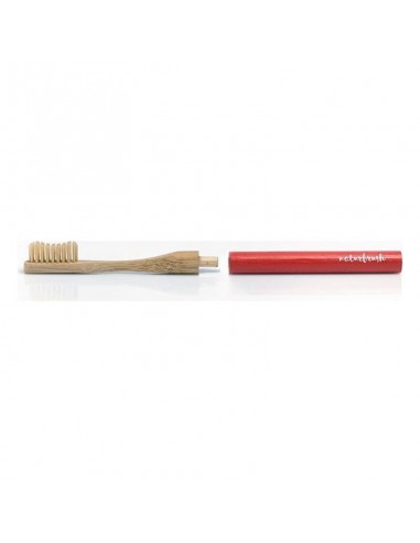 Brosse à Dents Headless Naturbrush Rouge (1 Pièce)