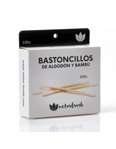 Bastoncillos de Algodón Naturbrush Orgánico (100 Piezas)