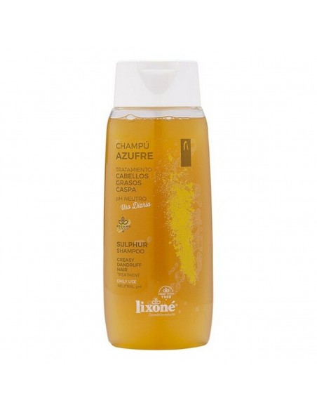 Shampooing pour cheveux gras Azufre Lixoné Végane Anti-pellicule (250 ml)