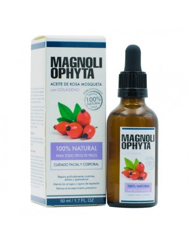 Aceite Facial Magnoliophytha Con colágeno Rosa Mosqueta (50 ml)