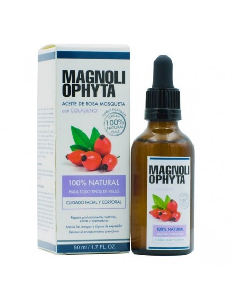 Aceite Facial Magnoliophytha Con colágeno Rosa Mosqueta (50 ml)