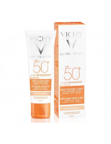 Anti Donkere Vlekken Crème Capital Soleil Vichy 3 in 1 Spf 50+ (50 ml)