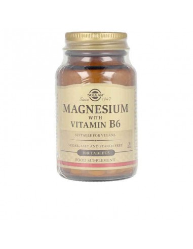 Magnesio + Vitamina B6 Solgar (100 uds)